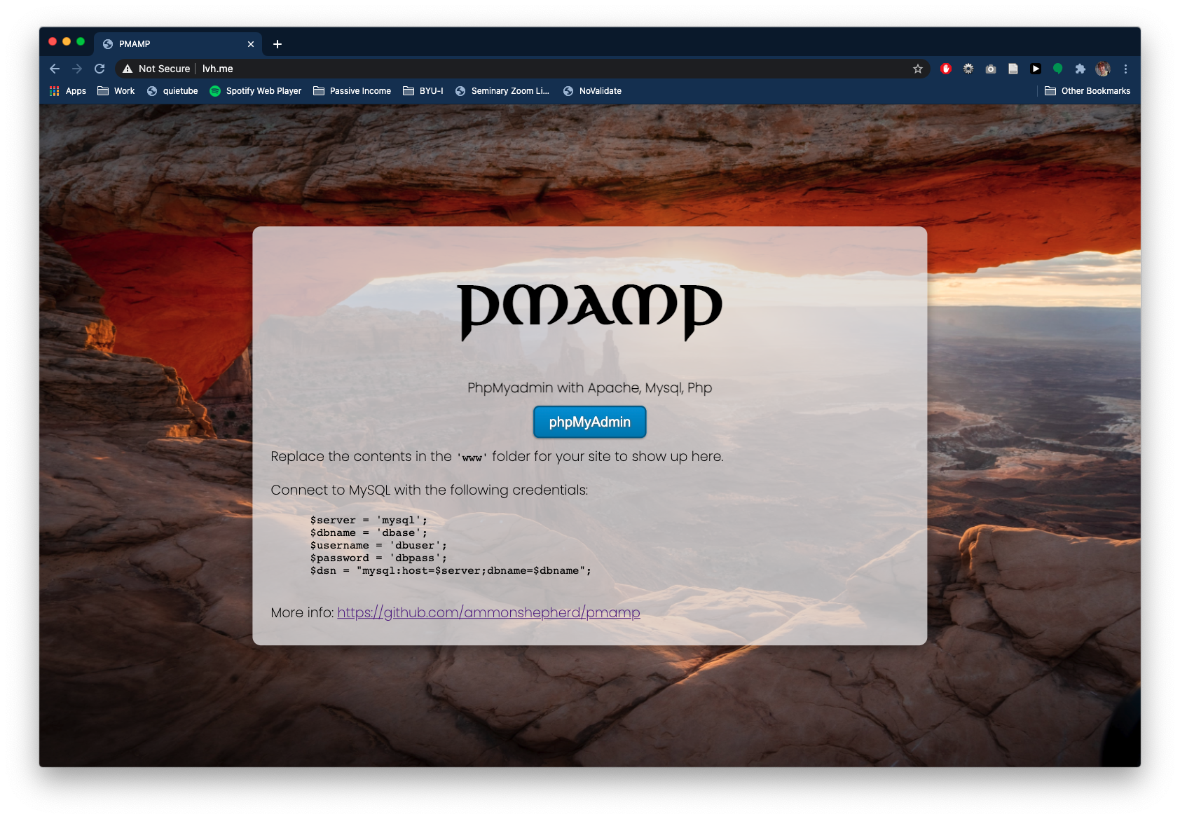 Landing page