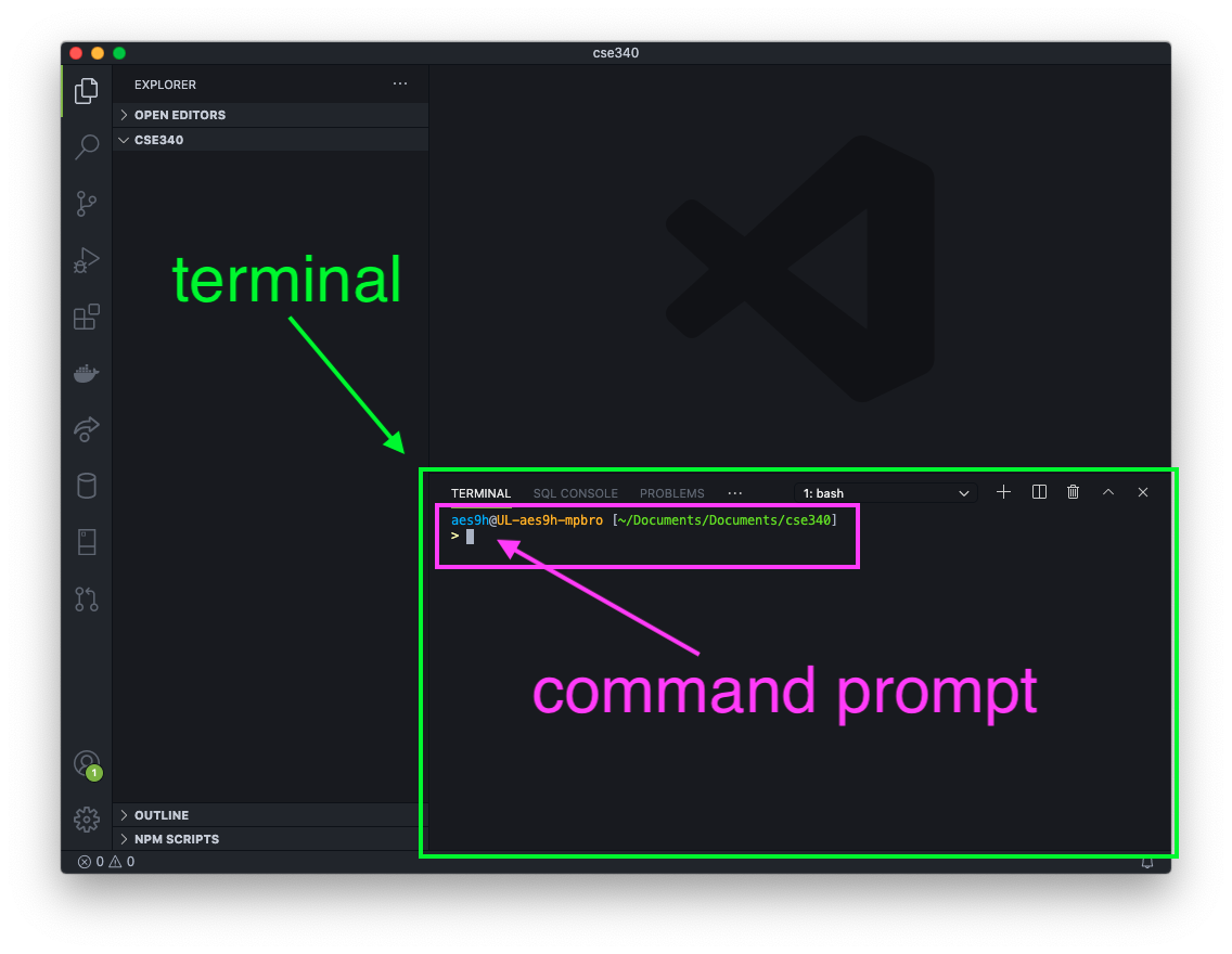 Terminal open