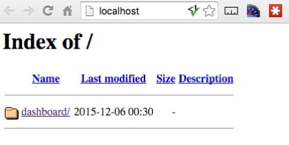 Browser directory listing