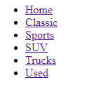 Picture of dynamic navigation list