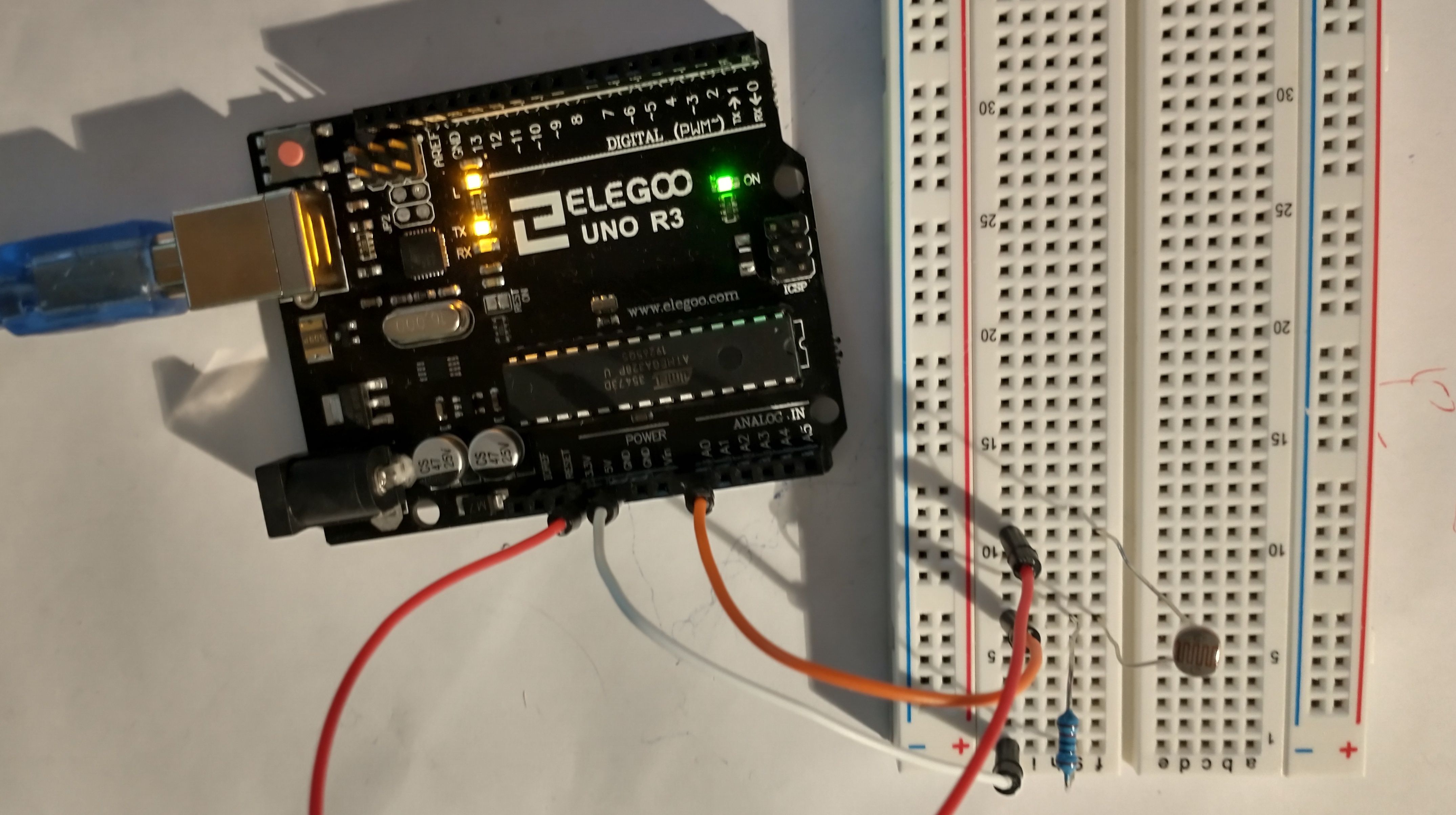 Arduino Photoresistor Circuit