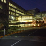 National Archives at night