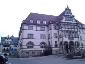 Former local government building, until WWI. Current location of local archives