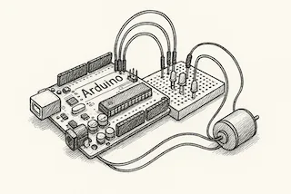 arduino board with motor